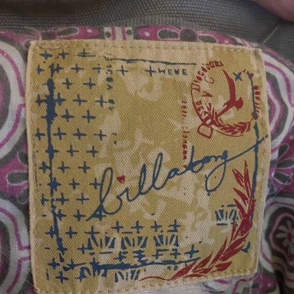 Billabong Double Breasted Gray Utility Jacket Padded Size S - Picture 4 of 10